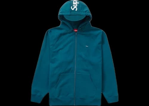 Supreme Brim Zip Up Hooded Sweatshirt Marine Blue