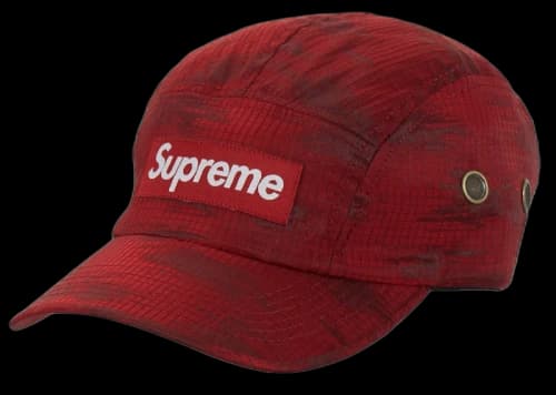 Supreme Broken Camo Camp Cap Red