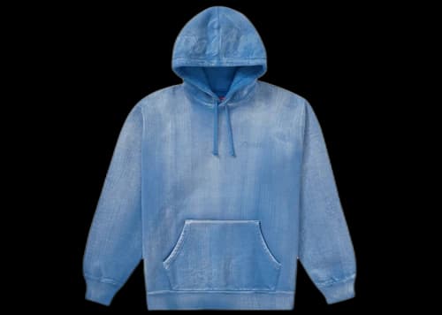 Supreme Brush Stroke Hooded Sweatshirt Pale Royal