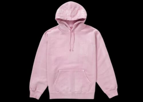 Supreme Brush Stroke Hooded Sweatshirt Pink