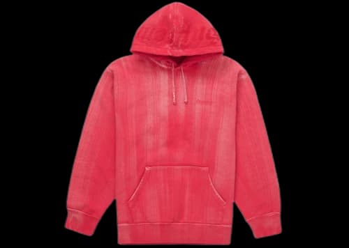 Supreme Brush Stroke Hooded Sweatshirt Red