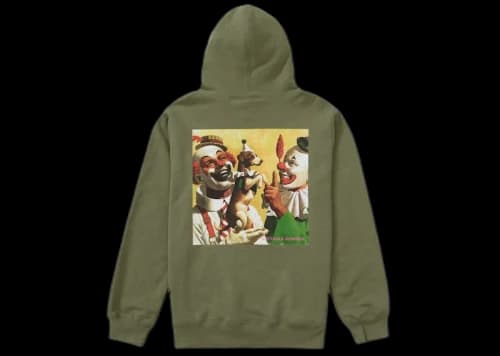 Supreme Butthole Surfers Hooded Sweatshirt Light Olive