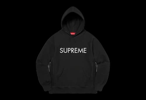 Supreme Capital Hooded Sweatshirt Black (FW22)