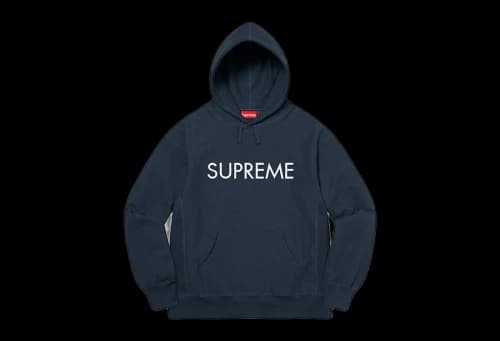 Supreme Capital Hooded Sweatshirt Navy (FW22)
