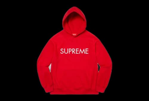 Supreme Capital Hooded Sweatshirt Red (FW22)
