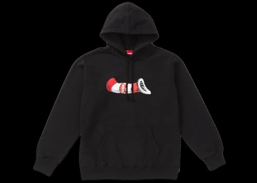 Supreme Cat in the Hat Hooded Sweatshirt Black