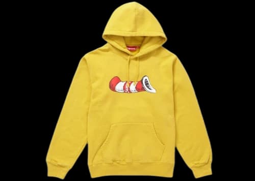 Supreme Cat in the Hat Hooded Sweatshirt Mustard