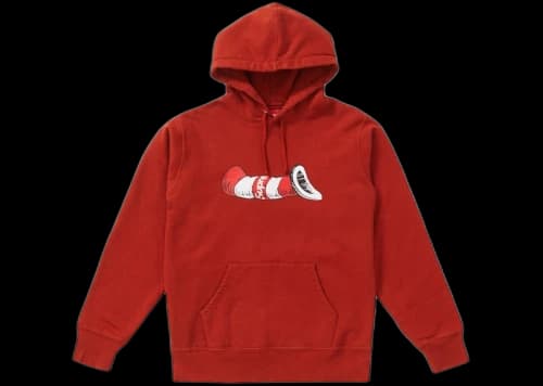 Supreme Cat in the Hat Hooded Sweatshirt Rust