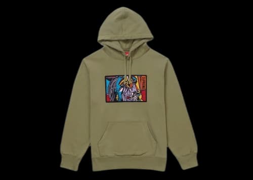 Supreme Chainstitch Hooded Sweatshirt Light Olive