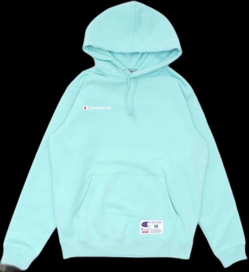 Supreme Champion Hooded Sweatshirt Aqua