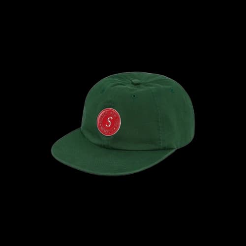 Supreme Chino Twill Gel S Logo 6-Panel Cap Dark Green (FW19)