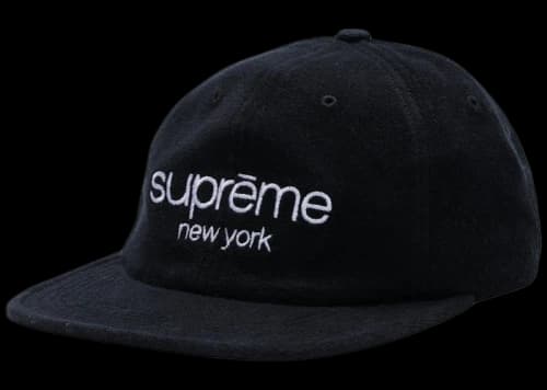 Supreme Classic Logo 6-Panel (SS18) Black