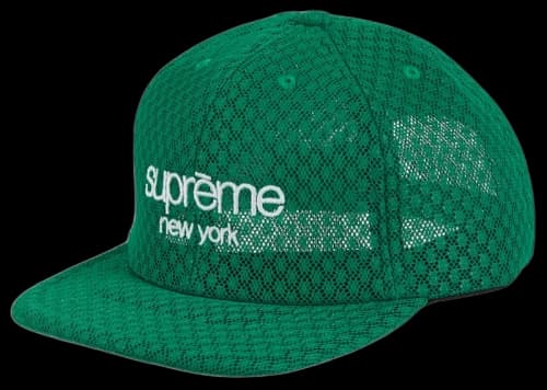 Supreme Classic Logo Air Mesh 6-Panel Green