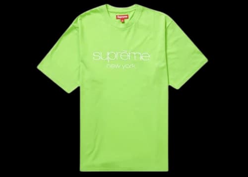 Supreme Classic Logo S/S Top Lime