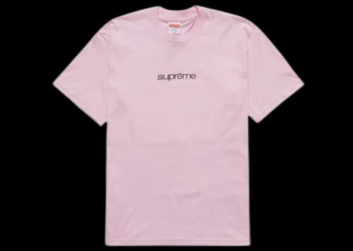 Supreme Classic Logo Tee Light Pink