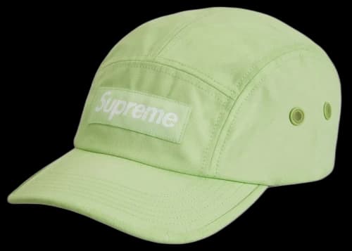 Supreme Coated Cordura Camp Cap Lime