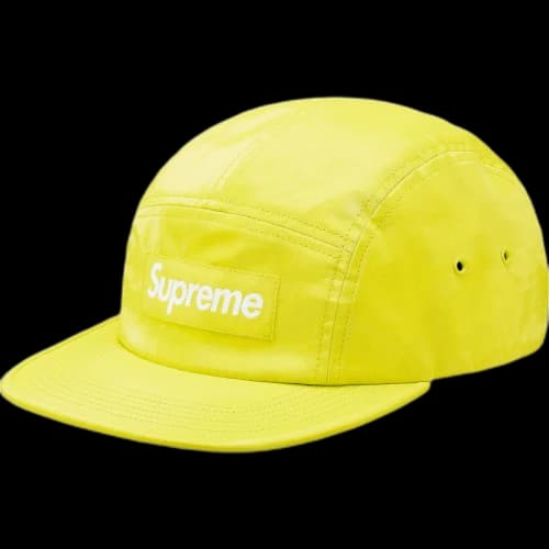 Supreme Coated Linen Camp Cap Lime