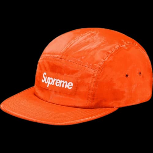 Supreme Coated Linen Camp Cap Orange