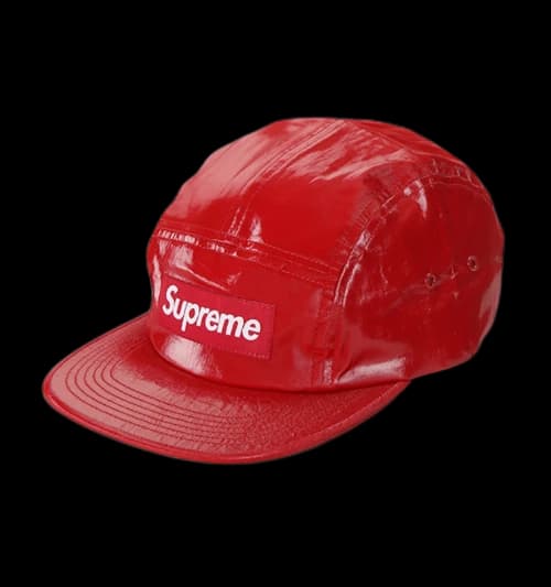 Supreme Coated Linen Camp Cap Red