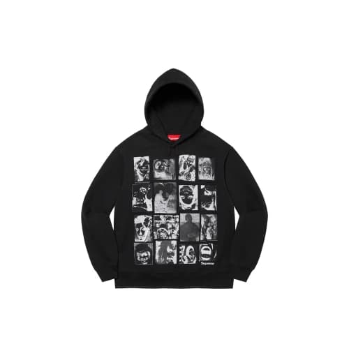 Supreme Collage Grid Hooded Sweatshirt Black (FW21)