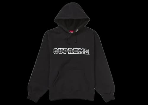 Supreme Collegiate Acronym Hooded Sweatshirt Black