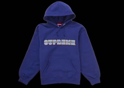 Supreme Collegiate Acronym Hooded Sweatshirt Royal