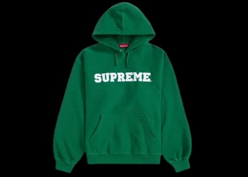 Supreme Collegiate Hooded Sweatshirt Dark Green