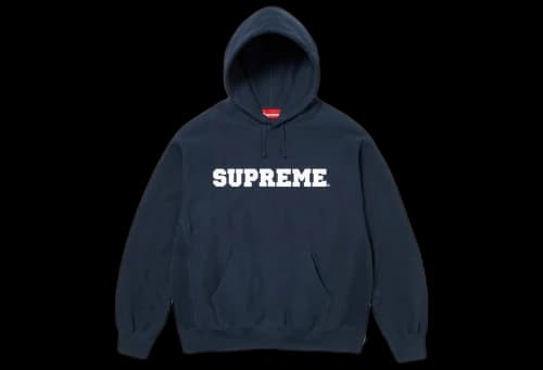 Supreme Collegiate Hooded Sweatshirt Navy (SS24)