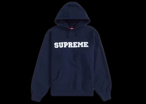 Supreme Collegiate Hooded Sweatshirt Navy