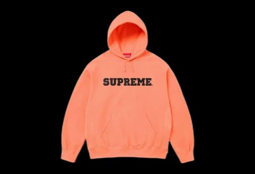 Supreme Collegiate Hooded Sweatshirt Peach (SS24)