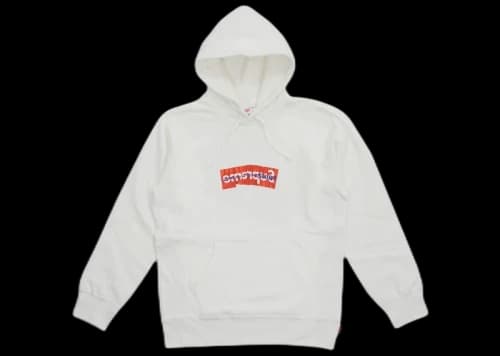 Supreme Comme Des Garcons SHIRT Box Logo Hooded Sweatshirt White
