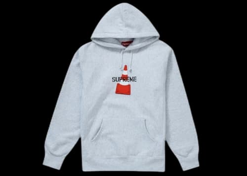 Supreme Cone Hooded Sweatshirt Ash Grey