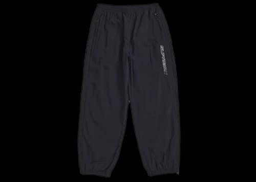Supreme Contrast Zip Warm Up Pant Black