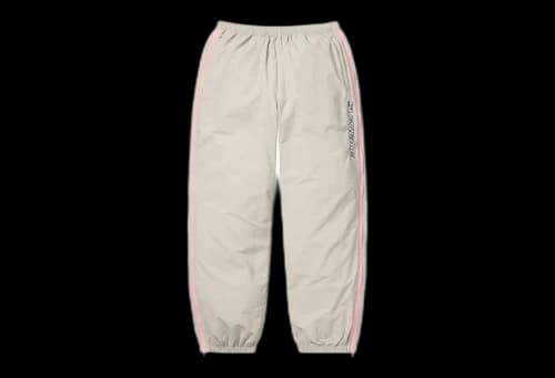Supreme Contrast Zip Warm Up Pant 'Tan' (SS25)
