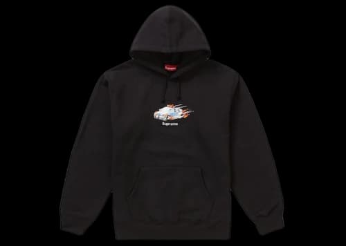 Supreme Cop Car Hooded Sweatshirt Black