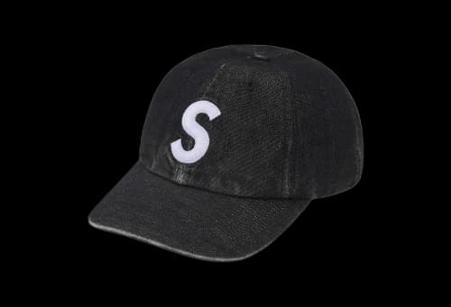 Supreme Cordura Denim S Logo 6-Panel 'Black' (SS25)