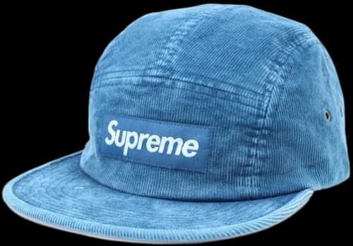 Supreme Corduroy Camp Cap Blue