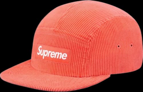 Supreme Corduroy Camp Cap Coral