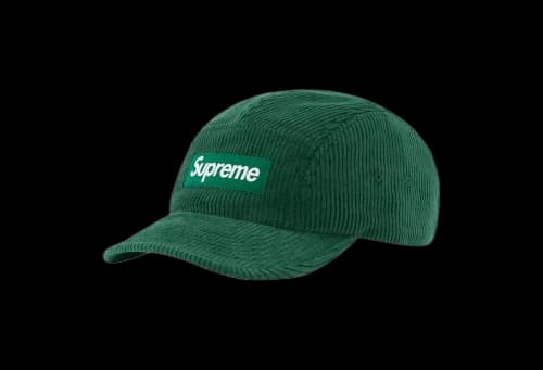 Supreme Corduroy Camp Cap Green (FW22)