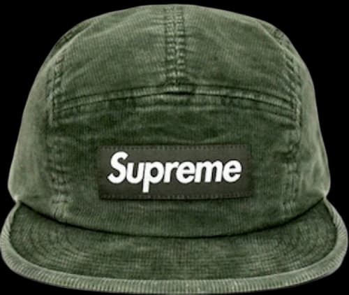 Supreme Corduroy Camp Cap Green