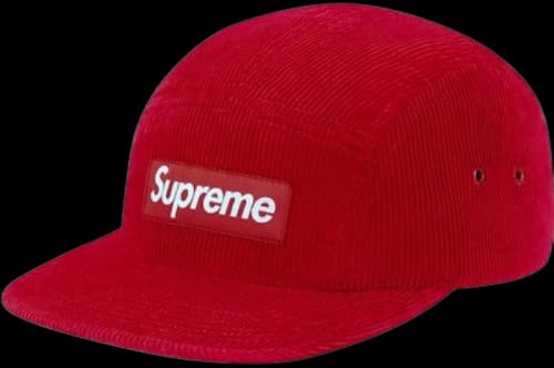 Supreme Corduroy Camp Cap Red