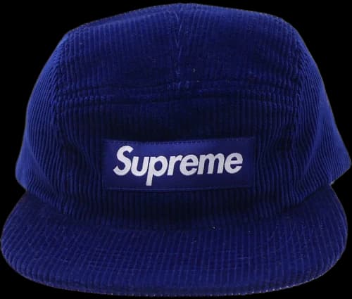 Supreme Corduroy Camp Cap Royal