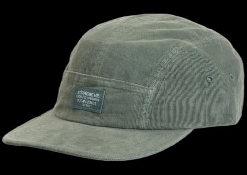 Supreme Corduroy Pocket Camp Cap Work Teal
