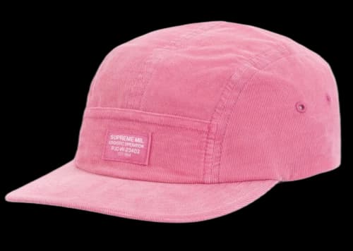 Supreme Corduroy Pocket Camp Cap Pink
