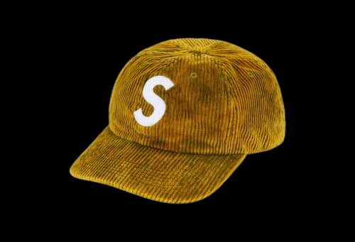 Supreme Corduroy S Logo 6-Panel Beached Olive (FW23)