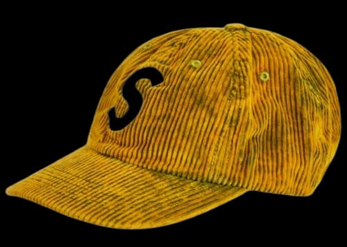 Supreme Corduroy S Logo 6-Panel (FW23) Bleached Olive