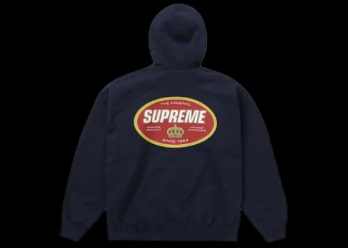 Supreme Crown Hooded Sweatshirt Navy