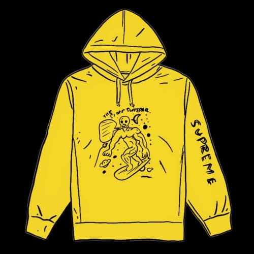 Supreme Daniel Johnston Hooded Sweatshirt Lemon