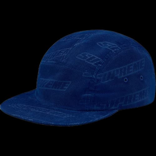 Supreme Debossed Corduroy Camp Cap Royal