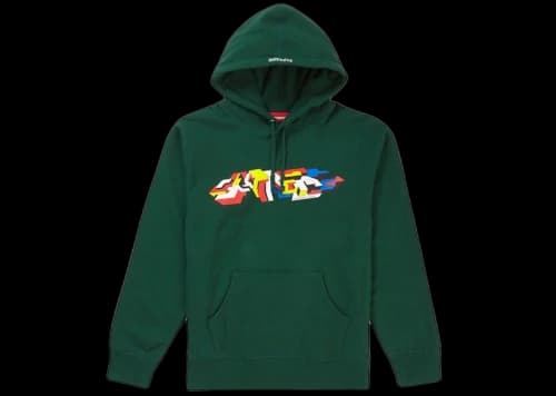 Supreme Delta Logo Hooded Sweatshirt Dark Green